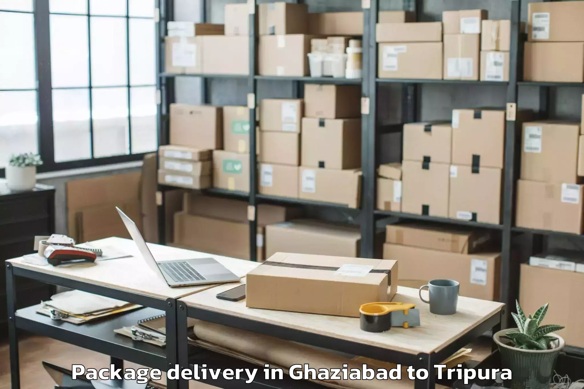 Affordable Ghaziabad to Ambassa Package Delivery